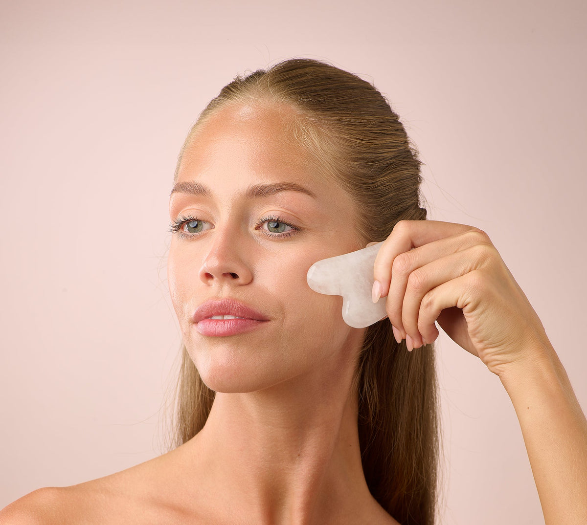 Gua Sha jade blanc